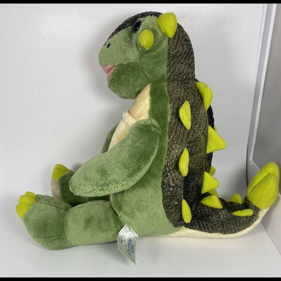 BAB Ankylosaurus Build A Bear Retired Green Dinosaur Stuffed Animal Plush 18" - Picture 2 of 4